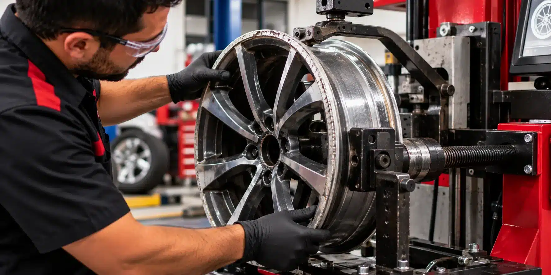 Bent Wheel Repair and Wheel Straightening