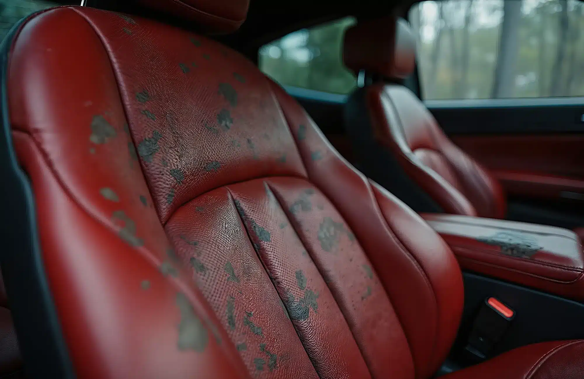 interior detailing old used vehicle Cleaning the dashboard of a used vehicle