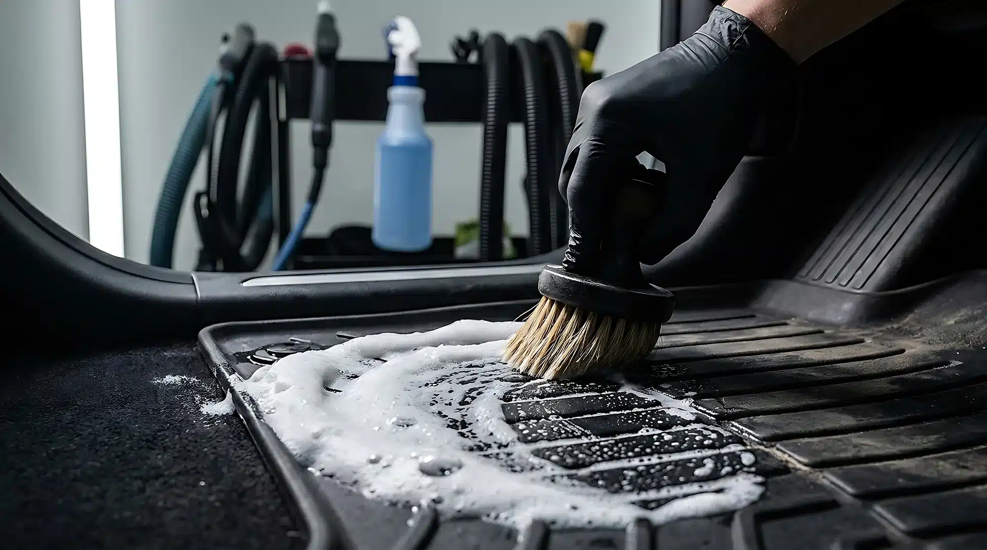 stain dirt and pet hair removal auto detailing Removing pet hair from a car seat